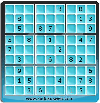 Sudoku von mittelmässiger höhe