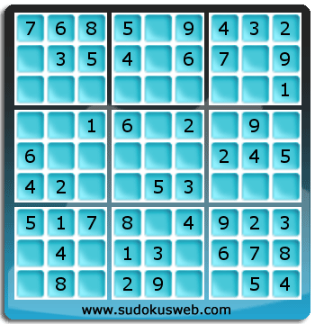 Nivel Muito Facil de Sudoku Nivel Muito Facil de Sudoku