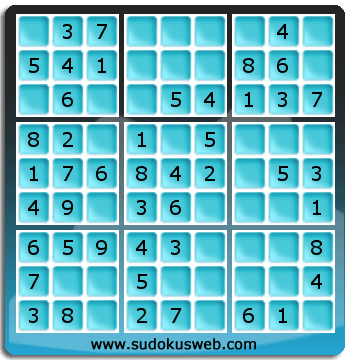 Nivel Muito Facil de Sudoku Nivel Muito Facil de Sudoku
