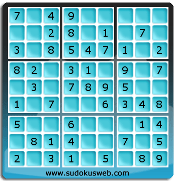 Sudoku von sehr einfacher höhe