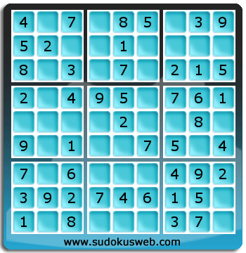 Nivel Muito Facil de Sudoku