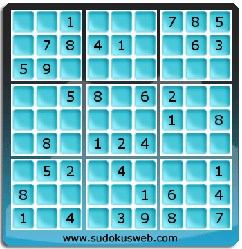 Sudoku von einfacher höhe