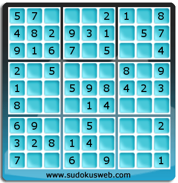 Sudoku von sehr einfacher höhe