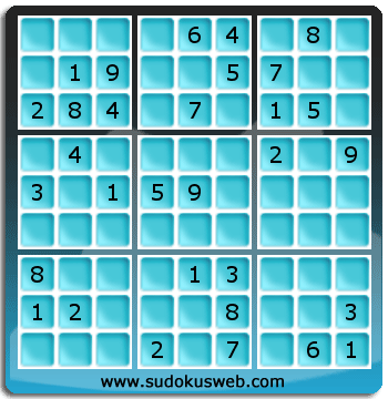 Sudoku von mittelmässiger höhe