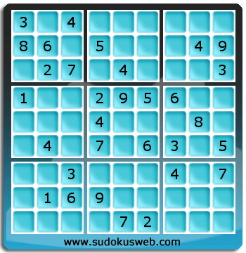 Sudoku von mittelmässiger höhe