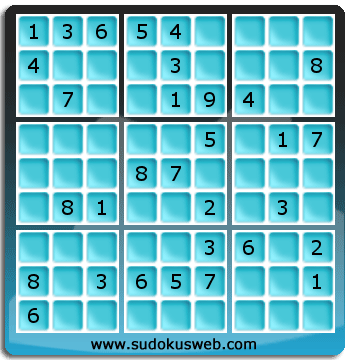 Sudoku von mittelmässiger höhe