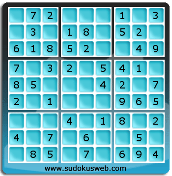 Sudoku de Niveau Très Facile Sudoku de Niveau Très Facile