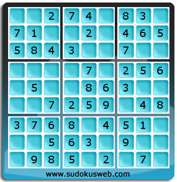 Sudoku de Niveau Très Facile Sudoku de Niveau Très Facile