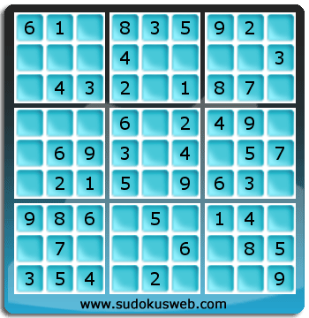 Sudoku de Niveau Très Facile Sudoku de Niveau Très Facile