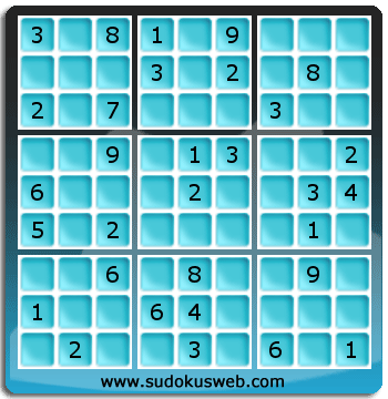 Sudoku von mittelmässiger höhe