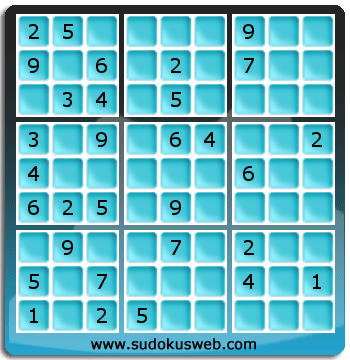 Sudoku von mittelmässiger höhe