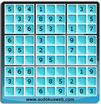 Sudoku de Niveau Très Facile Sudoku de Niveau Très Facile