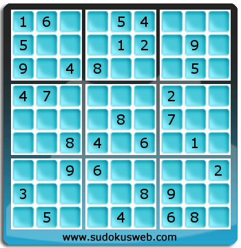 Sudoku von mittelmässiger höhe