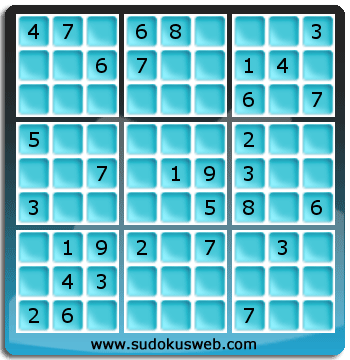 Sudoku von mittelmässiger höhe