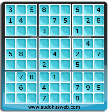 Sudoku von mittelmässiger höhe Sudoku von mittelmässiger höhe