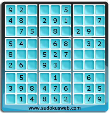 Sudoku de Niveau Très Facile Sudoku de Niveau Très Facile