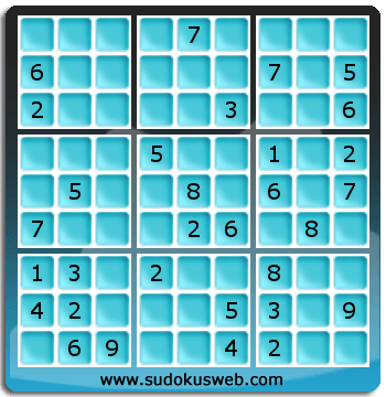 Sudoku von mittelmässiger höhe