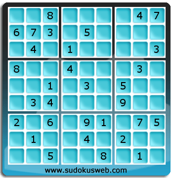 Sudoku von mittelmässiger höhe