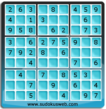 Nivel Muito Facil de Sudoku