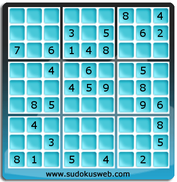 Sudoku von mittelmässiger höhe