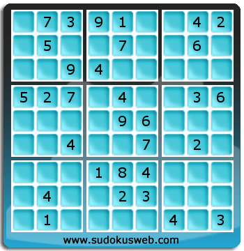 Sudoku von mittelmässiger höhe