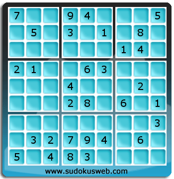 Sudoku von mittelmässiger höhe