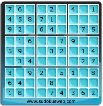 Sudoku de Niveau Très Facile Sudoku de Niveau Très Facile