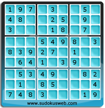 Sudoku de Niveau Très Facile Sudoku de Niveau Très Facile