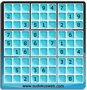 Sudoku von mittelmässiger höhe