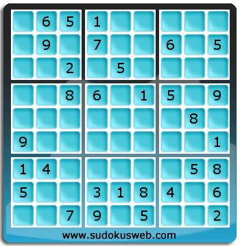 Sudoku von mittelmässiger höhe