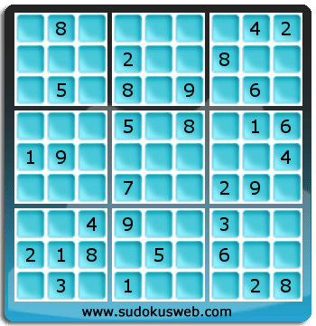 Sudoku von mittelmässiger höhe