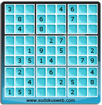 Sudoku von mittelmässiger höhe