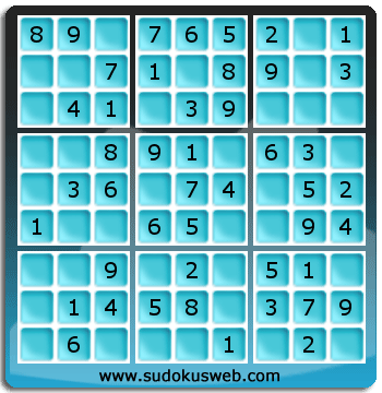 Sudoku de Nivel Muy Fácil