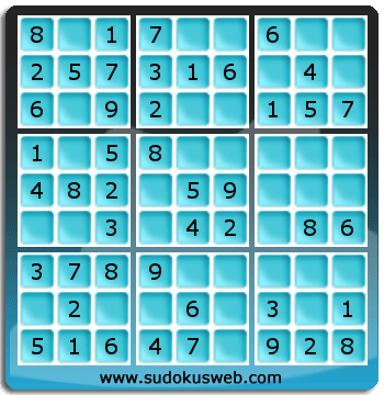 Nivel Muito Facil de Sudoku Nivel Muito Facil de Sudoku