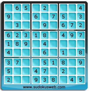 Sudoku von sehr einfacher höhe