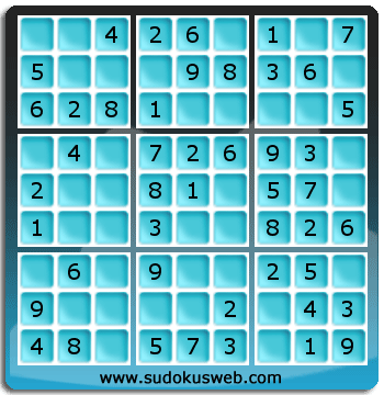 Nivel Muito Facil de Sudoku Nivel Muito Facil de Sudoku