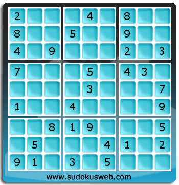 Sudoku von mittelmässiger höhe