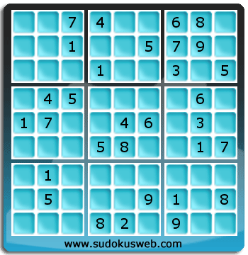 Sudoku von mittelmässiger höhe