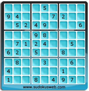 Sudoku von mittelmässiger höhe