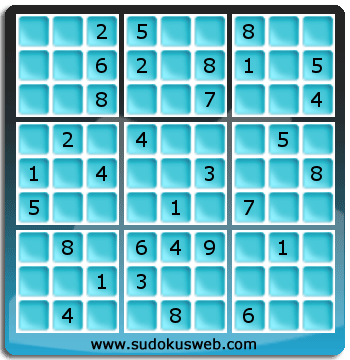 Sudoku von mittelmässiger höhe