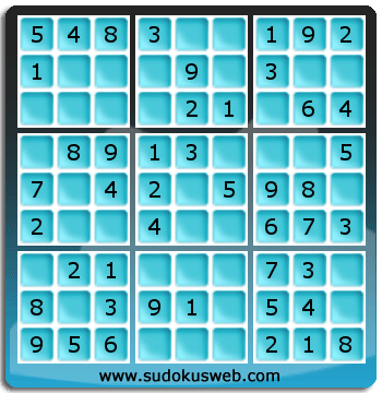 Sudoku de Niveau Très Facile Sudoku de Niveau Très Facile