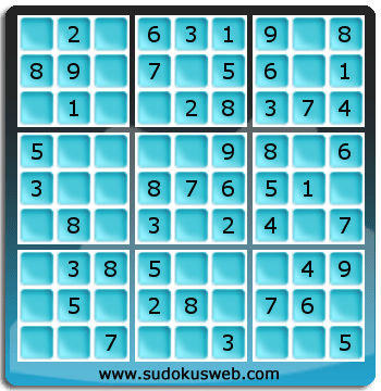 Sudoku de Niveau Très Facile Sudoku de Niveau Très Facile