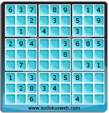 Sudoku de Niveau Facile Sudoku de Niveau Facile