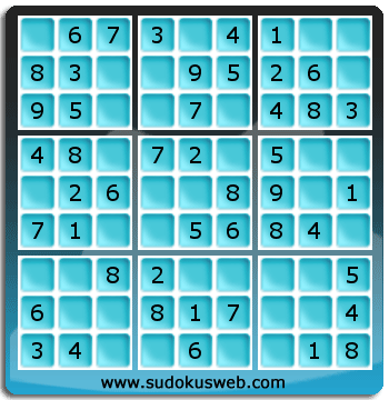 Sudoku de Niveau Très Facile Sudoku de Niveau Très Facile