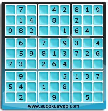 Sudoku de Niveau Très Facile Sudoku de Niveau Très Facile