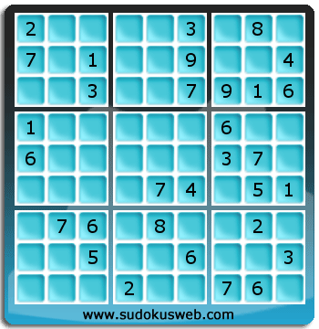 Sudoku von mittelmässiger höhe