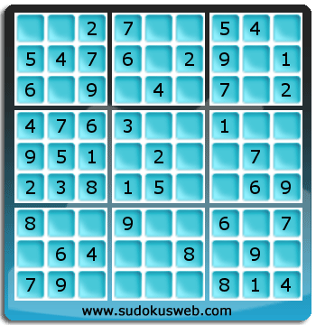 Sudoku de Niveau Très Facile Sudoku de Niveau Très Facile