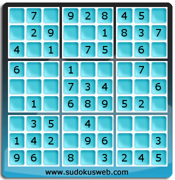 Sudoku de Niveau Très Facile Sudoku de Niveau Très Facile