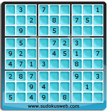 Sudoku de Niveau Facile Sudoku de Niveau Facile