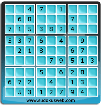 Sudoku de Niveau Très Facile Sudoku de Niveau Très Facile
